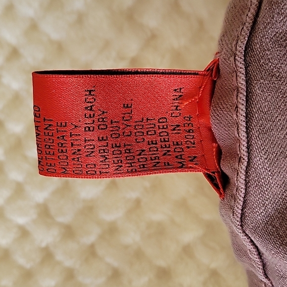 V Christina Rose colored pants size 4, lace up back of legs, raw hem - Picture 5 of 8